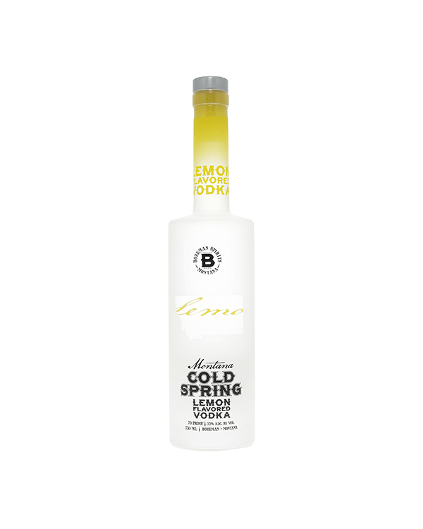 Bozeman Spirits Cold Spring Lemon Vodka 750 ml (GLASS BOTTLE)