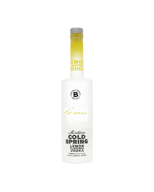 Bozeman Spirits Cold Spring Lemon Vodka 750 ml (GLASS BOTTLE)