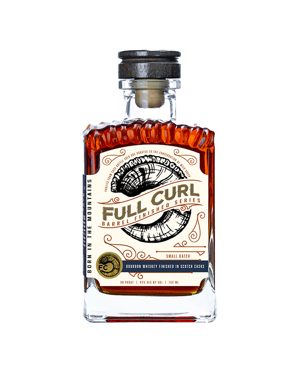 Full Curl Barrel Finished Series Bourbon Whiskey Finished In Scotch Casks 750ml