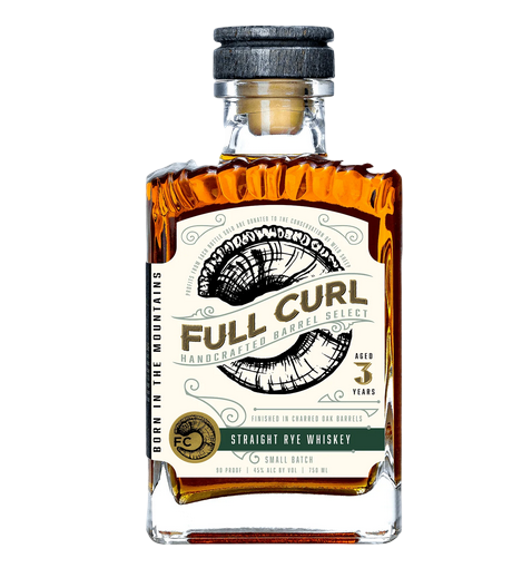 Full Curl Straight Rye Small Batch 3 year 750 ml