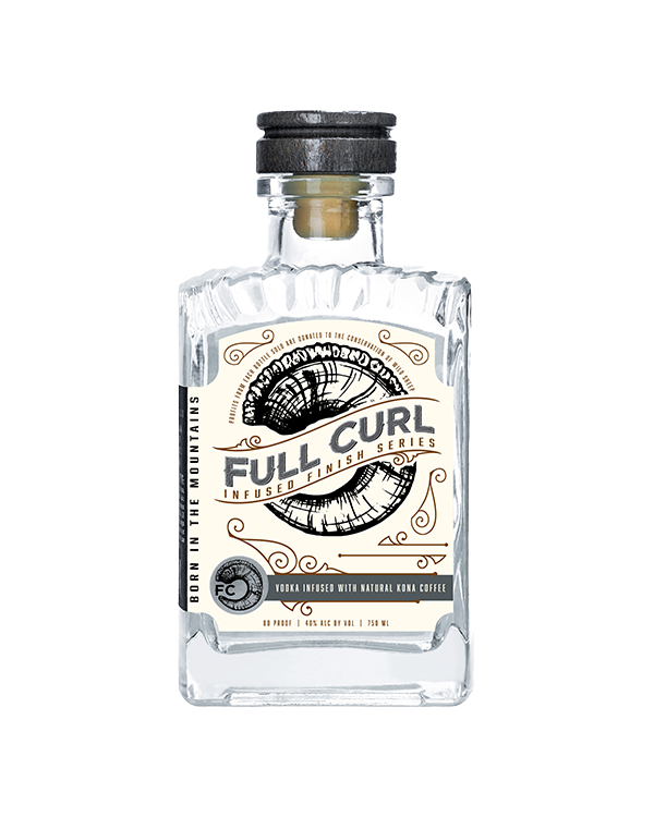 Full Curl Vodka Infused With Natural Kona Coffee 750ml