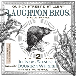 Quincy Street Distillery Laughton Bros. Bourbon 2-year-old 750ml