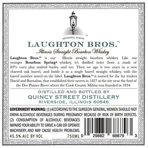 Quincy Street Distillery Laughton Bros. Bourbon 2-year-old 750ml