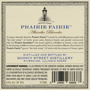 Quincy Street Distillery Prairie Fairie Absinthe 375 ml